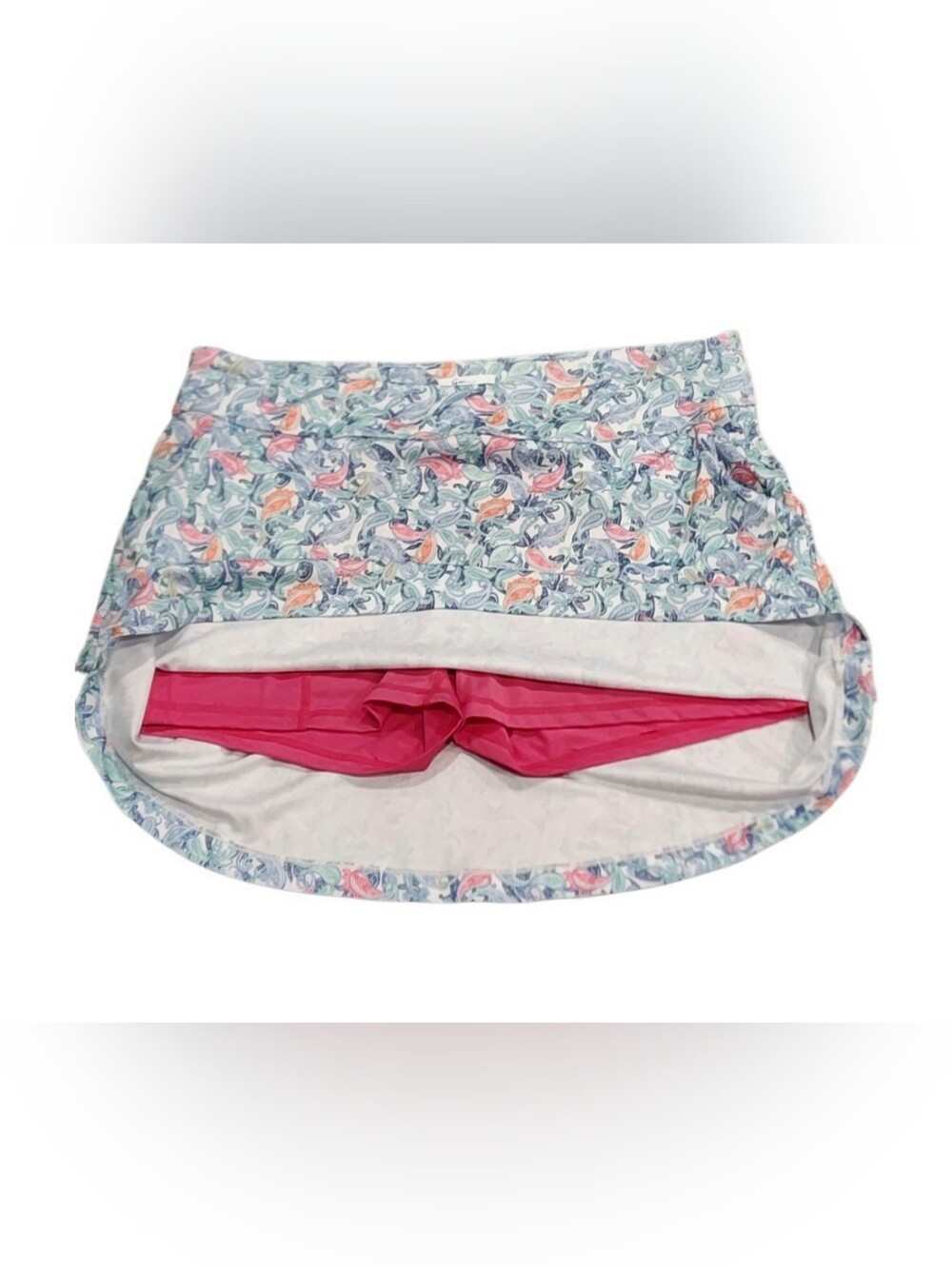 Bundle Greg Norman Collection Floral Circle Skirts in Peach & Light Blue - Picture 11 of 14